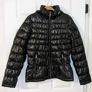 Kenneth Cole‎ Puffer Jacket Black Warm Size Small